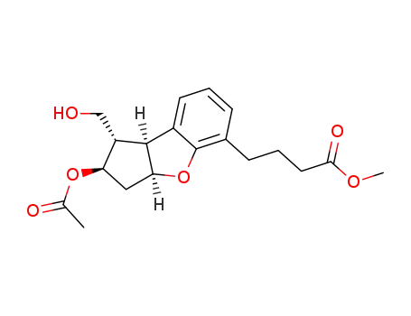 4-((1S,2R,3aS,8bS)-2-Acetoxy-1-hydroxymethyl-2,3,3a,8b-tetrahydro-1H-benzo[b]cyclopenta[d]furan-5-yl)-butyric acid methyl ester