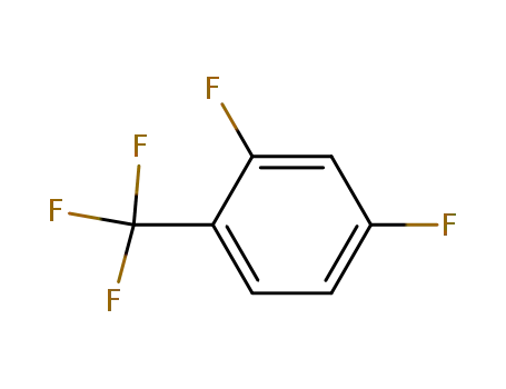 Molecular Structure of 64248-61-9 (2,4-Difluorobenzotrifluoride)