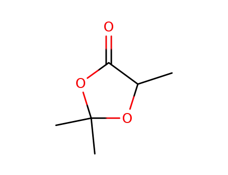 Molecular Structure of 4158-85-4 (1,3-Dioxolan-4-one, 2,2,5-trimethyl-)