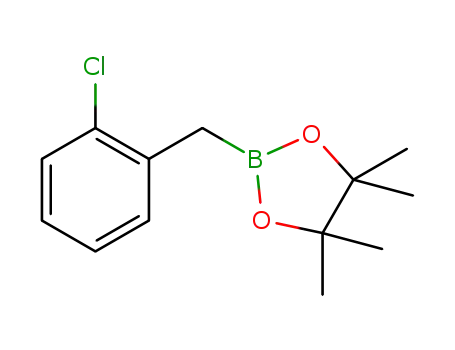 Molecular Structure of 1365565-86-1 (2-(2-chlorobenzyl)-4,4,5,5-tetramethyl-1,3,2-dioxaborolane)