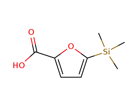 Molecular Structure of 18292-14-3 (5-Trimethylsilyl-2-furoic acid)