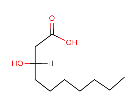 Molecular Structure of 5561-87-5 (Decanoic acid, 3-hydroxy-, (+-)-)