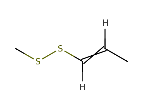Molecular Structure of 5905-47-5 (methyl prop-1-enyl disulphide)