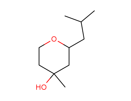 2-isobutyl-4-hydroxy-4-methyltetrahydropyran