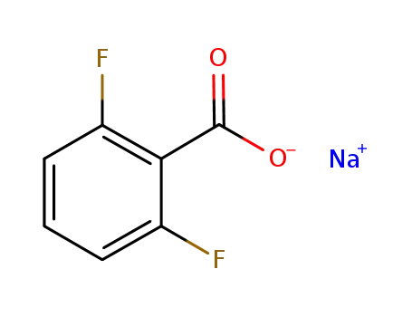 Molecular Structure of 6185-28-0 (Sodium 2,6-difluorobenzoate)