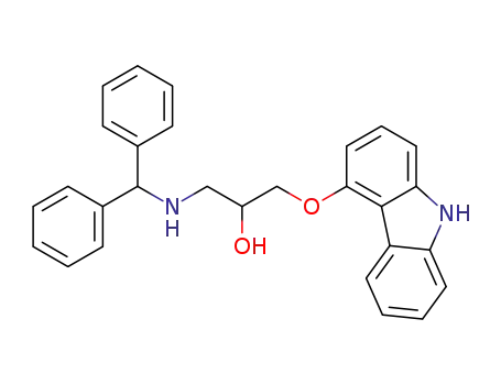 Molecular Structure of 1392100-68-3 (1-(9H-carbazol-4-yloxy)-3-(benzhydrylamino)propan-2-ol)
