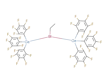 Molecular Structure of 69202-61-5 ({(C<sub>6</sub>F<sub>5</sub>)3Ge}2BiC<sub>2</sub>H<sub>5</sub>)