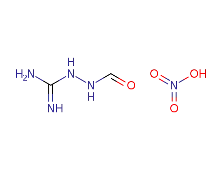 Molecular Structure of 90229-52-0 (N-(diaminomethylideneamino)formamide; dihydroxy-oxo-azanium)