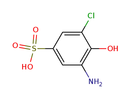 Molecular Structure of 5857-94-3 (6-CHLORO-2-AMINOPHENOL-4-SULFONIC ACID)