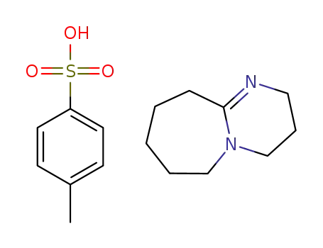 Molecular Structure of 51376-18-2 (1,8-DIAZABICYCLO[5.4.0]UNDEC-7-ENE, COMPOUND WITH P-TOLUENESULFONIC ACID (1:1))