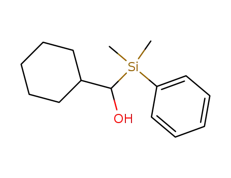 Molecular Structure of 75730-04-0 ((dimethylphenylsilyl)-1-cyclohexylmethanol)