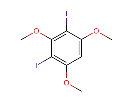 Molecular Structure of 117934-81-3 (Benzene, 2,4-diiodo-1,3,5-trimethoxy-)