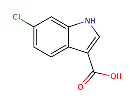 Molecular Structure of 766557-02-2 (6-Chloroindole-3-carboxylic acid)