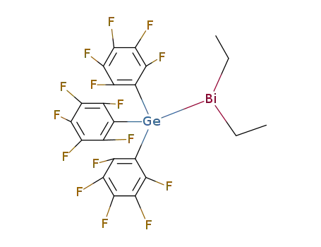 Molecular Structure of 69162-04-5 ((C<sub>6</sub>F<sub>5</sub>)3GeBi(C<sub>2</sub>H<sub>5</sub>)2)