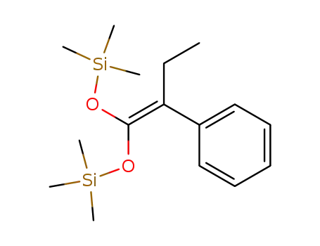 Molecular Structure of 167476-42-8 (1,1-bis(trimethylsilyloxy)-2-phenylbutene)
