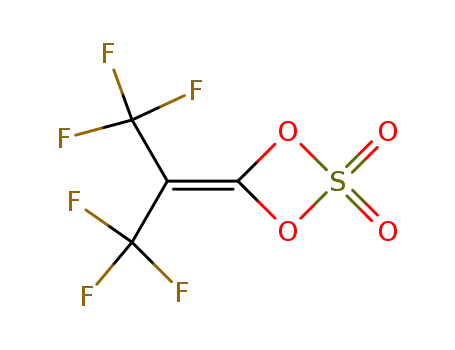 Molecular Structure of 36638-46-7 (4-hexafluoroisopropylidene-1,3,2-dioxathietane 2,2-dioxide)