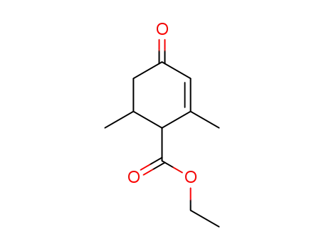 Molecular Structure of 6102-15-4 (4-Carbethoxy-3,5-diMethyl-2-cyclohexene-1-one)