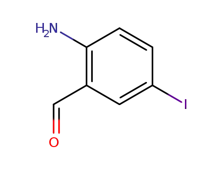 Molecular Structure of 99471-71-3 (2-Amino-5-iodobenzaldehyde)