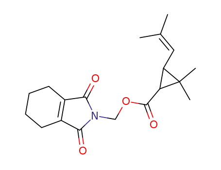 Molecular Structure of 1166-46-7 ((1,3,4,5,6,7-Hexahydro-1,3-dioxo-2H-isoindol-2-yl)methyl (1R-trans)-2,2-dimethyl-3-(2-methylprop-1-enyl)cyclopropanecarboxylate)