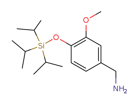 Molecular Structure of 222620-67-9 (3-methoxy-4-(triisopropylsilyloxy)-benzylamine)