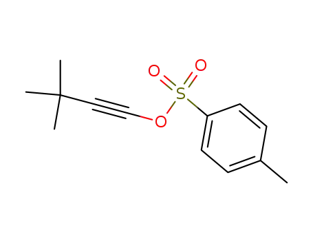 Molecular Structure of 90893-24-6 (3,3-dimethyl-1-butynyl tosylate)