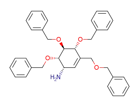 1D-(1,3,6/2)-6-amino-4-benzyloxymethyl-1,2,3-tri-O-benzyltrihydroxycyclohex-4-ene