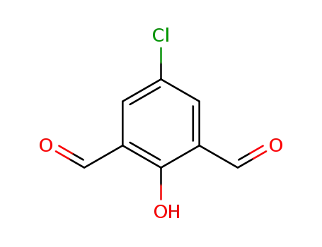 Molecular Structure of 32596-43-3 (2,6-DIFORMYL-4-CHLOROPHENOL)
