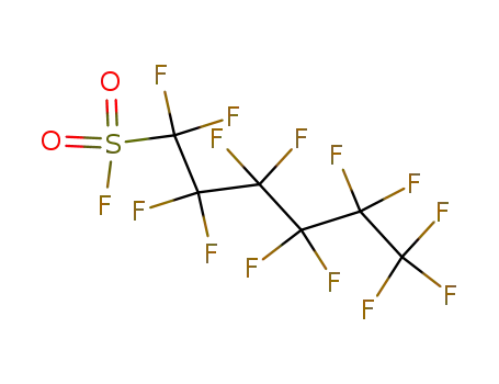 Molecular Structure of 423-50-7 (Perflurohexane sulphonyl fluoride)