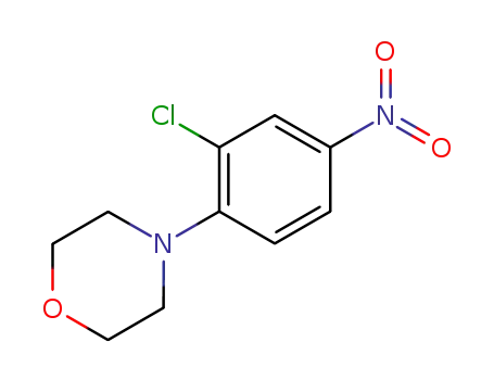 Molecular Structure of 55435-71-7 (4-(2-CHLORO-4-NITRO-PHENYL)-MORPHOLINE)