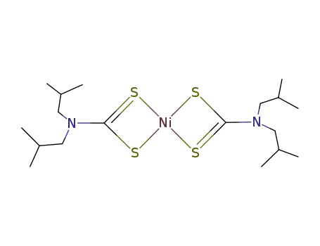 Molecular Structure of 15317-78-9 (Nickel diisobutyldithiocarbamate)