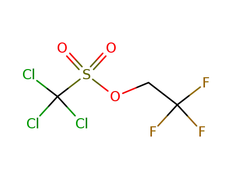 Molecular Structure of 23199-56-6 (2,2,2-TRIFLUOROETHYL TRICHLOROMETHANESULFONATE)