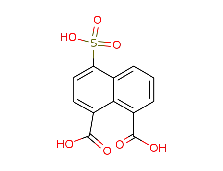 Molecular Structure of 26848-63-5 (4-sulfo-naphthalene-1,8-dicarboxylic acid)