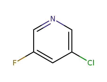 Molecular Structure of 514797-99-0 (3-Chloro-5-fluoropyridine)
