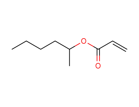Molecular Structure of 51443-71-1 (1-methylpentyl acrylate)