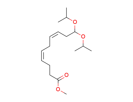 Molecular Structure of 169900-25-8 ((Z,Z)-10,10-diisopropoxydeca-4,7-dienoic acid methyl ester)