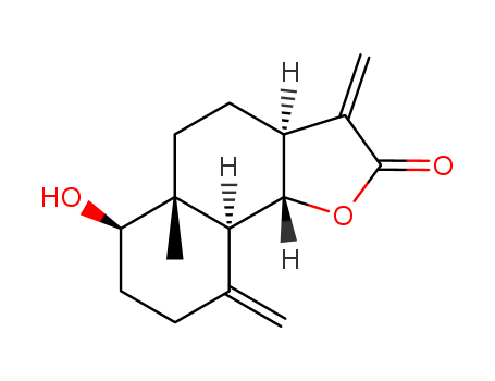 Naphtho[1,2-b]furan-2(3H)-one,decahydro-6-hydroxy-5a-methyl-3,9-bis(methylene)-, (3aS,5aR,6R,9aS,9bS)-