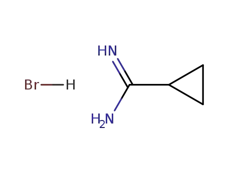 Molecular Structure of 23662-46-6 (cyclopropanecarboxamidine; cyclopropanecarboxamidine hydrobromide)