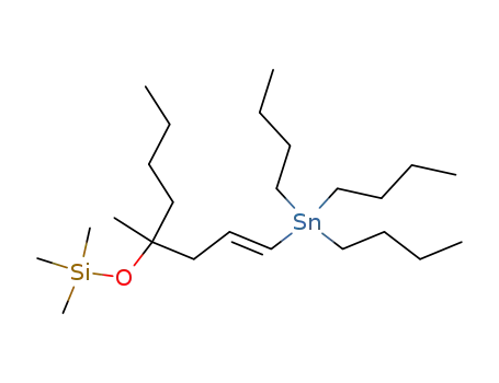 Trimethyl{[4-methyl-1-(tributylstannyl)oct-1-en-4-yl]oxy}silane
