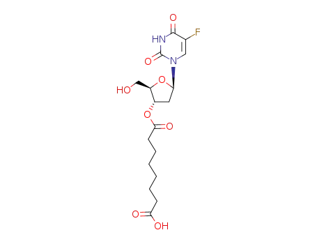 Molecular Structure of 111245-27-3 (3'-(7-carboxyheptanoyl)-5-fluoro-2'-deoxyuridine)