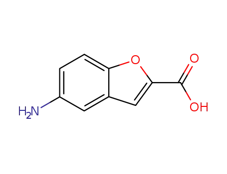 Molecular Structure of 42933-44-8 (5-amino-1-benzofuran-2-carboxylic acid)