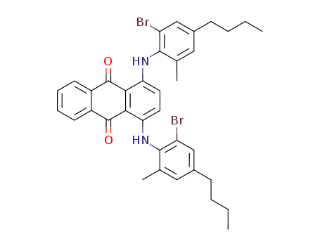 Molecular Structure of 28198-04-1 (1,4-bis(2-bromo-4-butyl-o-toluidino)anthraquinone)