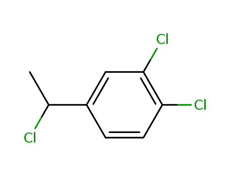Molecular Structure of 54965-01-4 (1,2-dichloro-4-(1-chloroethyl)benzene)