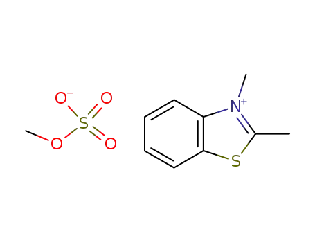 Molecular Structure of 2038-15-5 (2,3-Dimethylbenzothiazolium Methyl Sulfate)