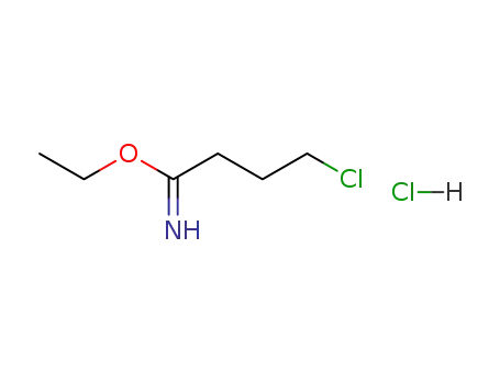 Molecular Structure of 89224-42-0 (Butanimidic acid, 4-chloro-, ethyl ester, hydrochloride)