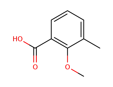 Molecular Structure of 26507-91-5 (2-Methoxy-3-methylbenzoic acid)