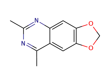 Molecular Structure of 57492-84-9 (6,7-methylenedioxy-2,4-dimethylquinazoline)