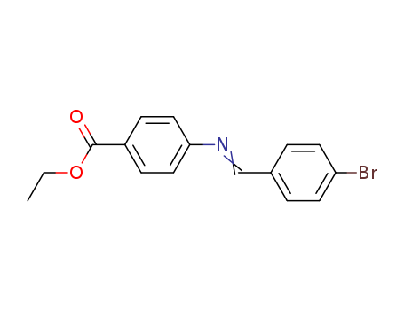 Benzoic acid, 4-[[(4-bromophenyl)methylene]amino]-, ethyl ester