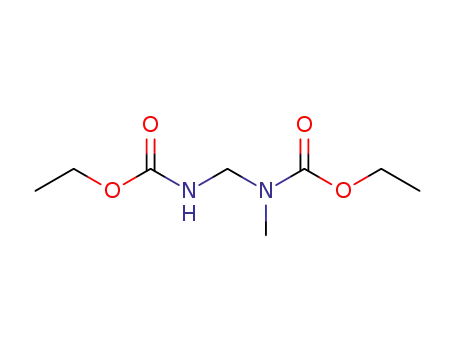 Molecular Structure of 90498-82-1 (Carbamic acid, [[(ethoxycarbonyl)amino]methyl]methyl-, ethyl ester)