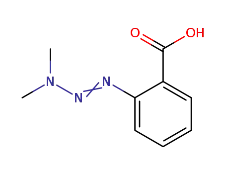 Molecular Structure of 20119-28-2 (3,3-DIMETHYL-1-(2-CARBOXYPHENYL)TRIAZENE)