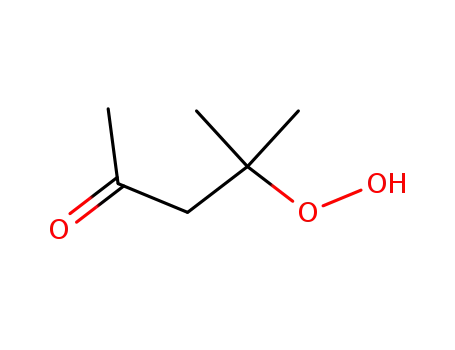 Molecular Structure of 28056-59-9 (4-hydroperoxy-4-methylpentan-2-one)
